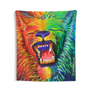 Chakra Lion Indoor Wall Tapestries