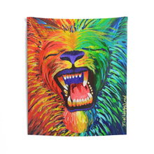 Load image into Gallery viewer, Chakra Lion Indoor Wall Tapestries
