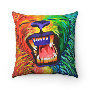 Chakra Lion Square Pillow