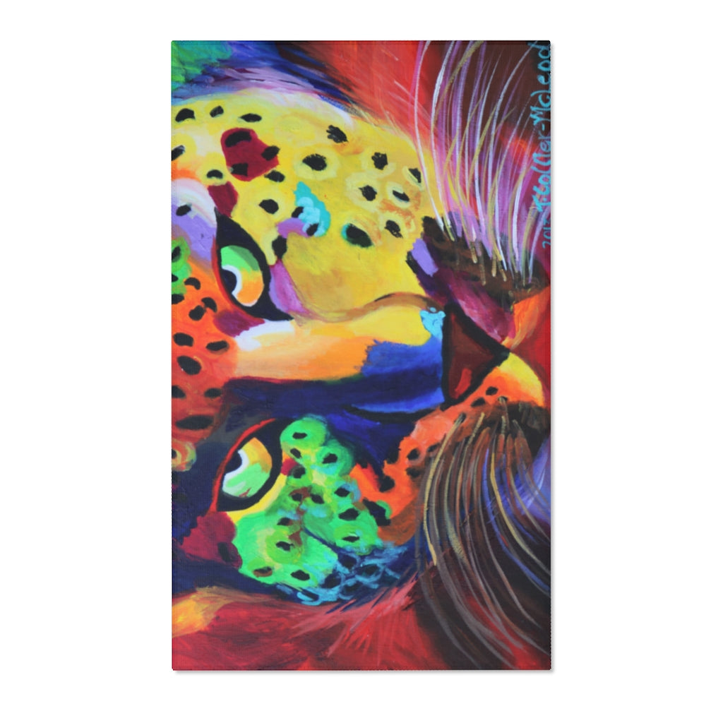 The Soulful Cheetah Goddess Area Rugs