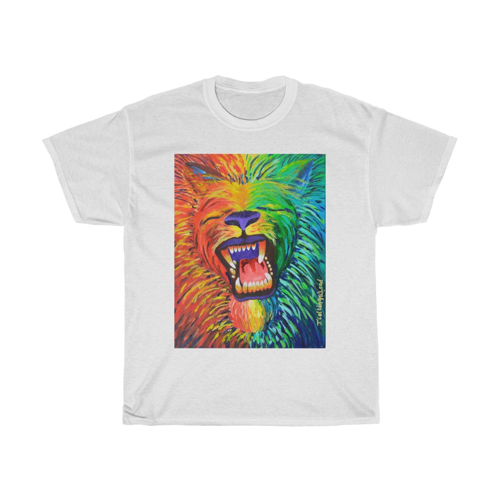 The Chakra Lion Unisex Heavy Cotton Tee