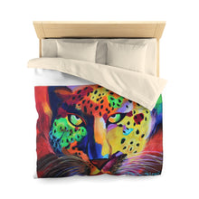 Load image into Gallery viewer, The Soulful Cheetah Goddess Microfiber Duvet Cover
