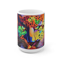 Load image into Gallery viewer, The Soulful Cheetah Goddess Ceramic Mug-White
