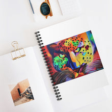 Load image into Gallery viewer, The Soulful Cheetah Goddess Spiral Notebook - Ruled Line-White
