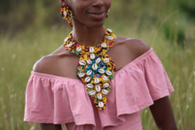 Load image into Gallery viewer, Carribbean Queen &quot;Neckcrown&quot; Necklace Set
