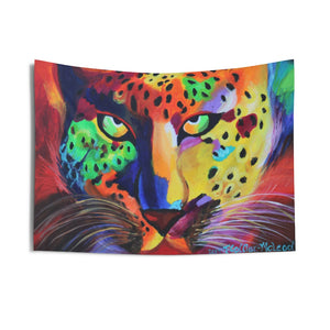 The Soulful Cheetah Goddess-Indoor Wall Tapestries