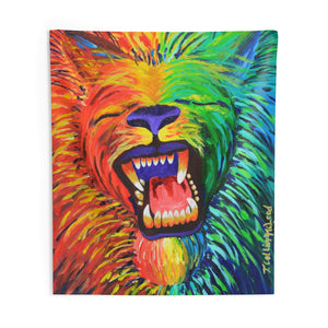 Chakra Lion Indoor Wall Tapestries